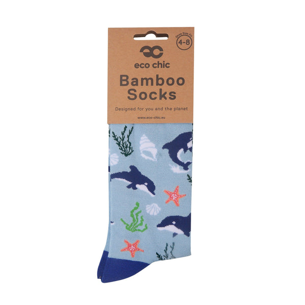 Eco Chic Eco Chic Eco-Friendly Bamboo Socks Orca