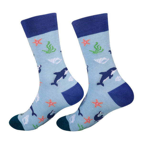 eco chic Eco Chic Eco-Friendly Bamboo Socks Orca
