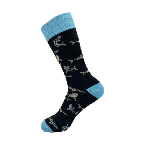 eco chic Eco Chic Eco-Friendly Bamboo Socks Sharks