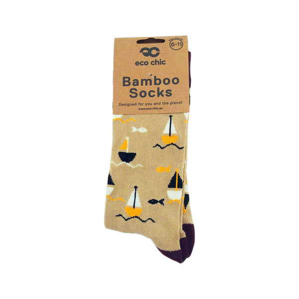 Eco Chic Eco Chic Eco-Friendly Bamboo Socks Yachts