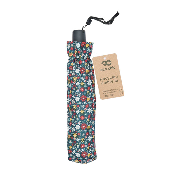 Eco Chic Eco Chic Foldable Mini Umbrella Ditsy