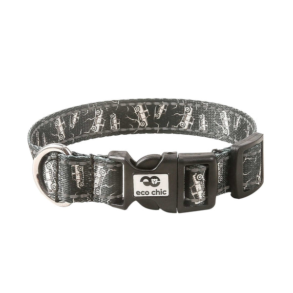 eco chic Eco Chic Recycled Dog Collar - 4x4 Black