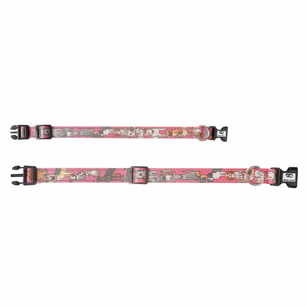 Eco Chic Eco Chic Recycled Dog Collar - Dogs Pink