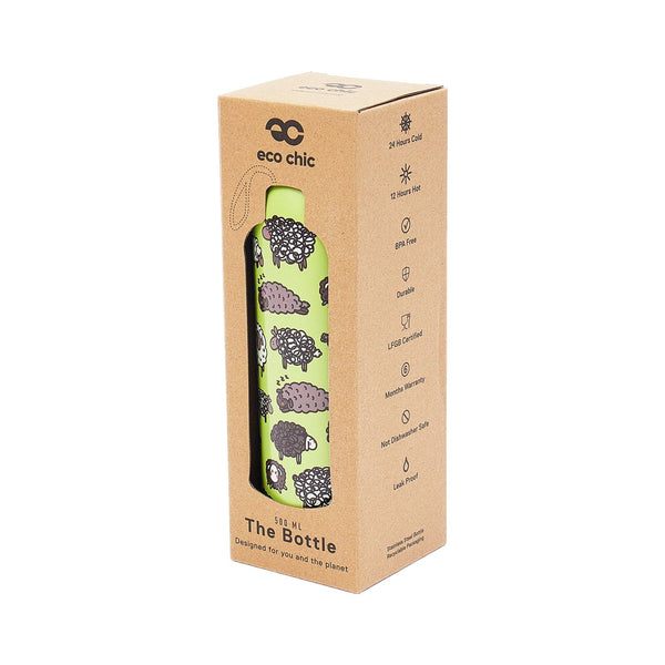 Eco Chic Eco Chic Thermal Bottle Cute Sheep