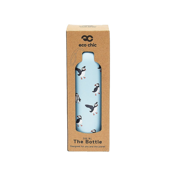 Eco Chic Eco Chic Thermal Bottle Multi Puffin