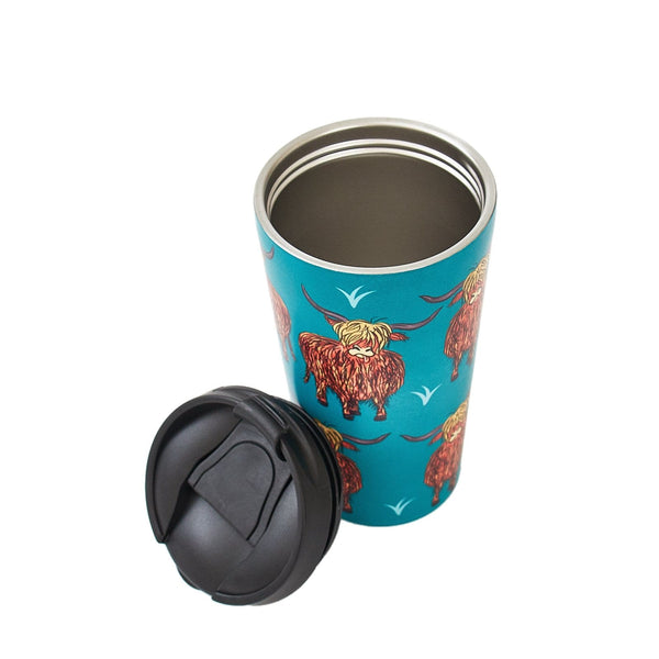 Eco Chic Eco Chic Thermal Coffee Cup Highland Cow