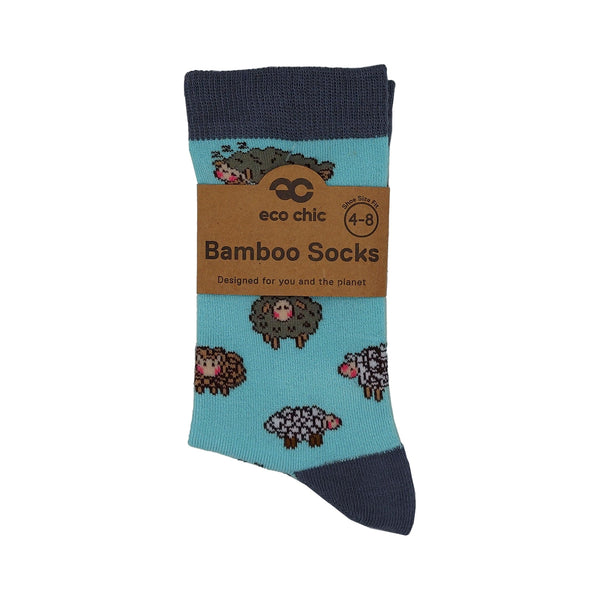Eco Chic Eco Chic Eco-Friendly Bamboo Socks Cute Sheep