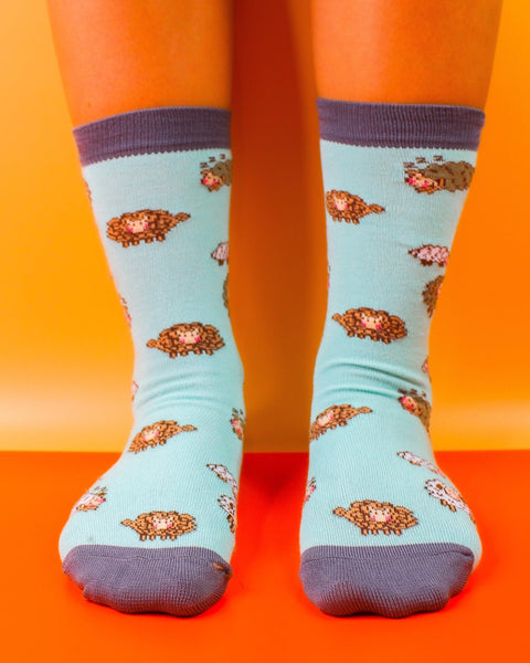 Eco Chic Eco Chic Eco-Friendly Bamboo Socks Cute Sheep