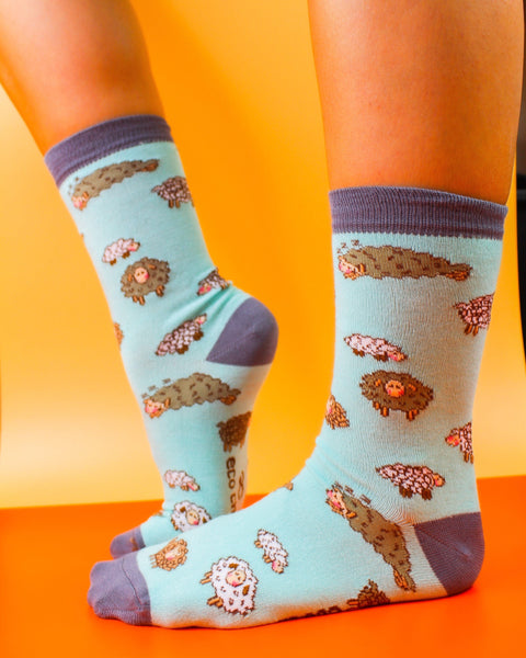 Eco Chic Eco Chic Eco-Friendly Bamboo Socks Cute Sheep