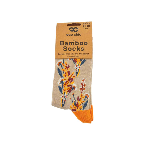 Eco Chic Eco Chic Eco-Friendly Bamboo Socks Flowers