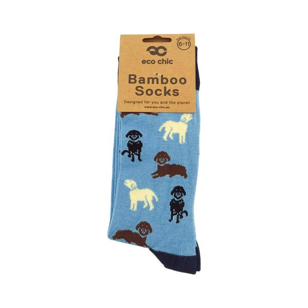 Eco Chic Eco Chic Eco-Friendly Bamboo Socks Labradors