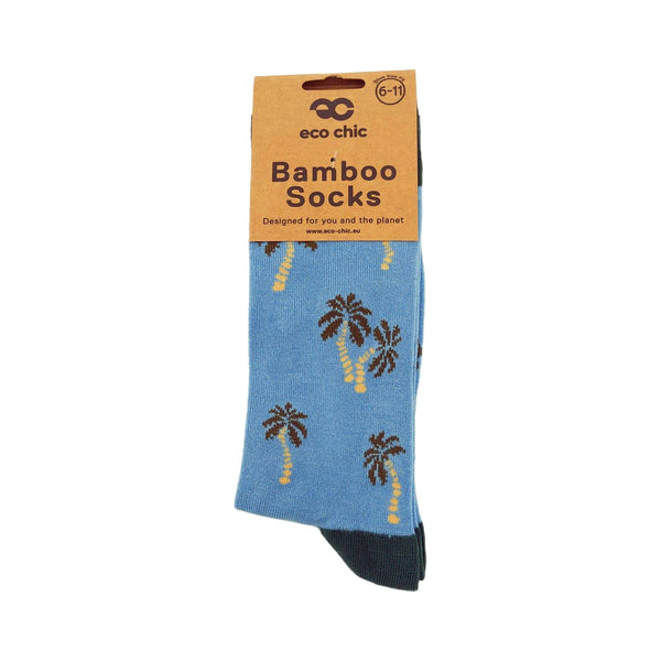 Eco Chic Eco Chic Eco-Friendly Bamboo Socks Palm Tree
