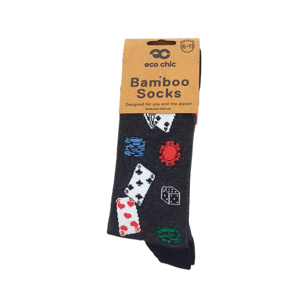 Eco Chic Eco Chic Eco-Friendly Bamboo Socks Poker And Dice
