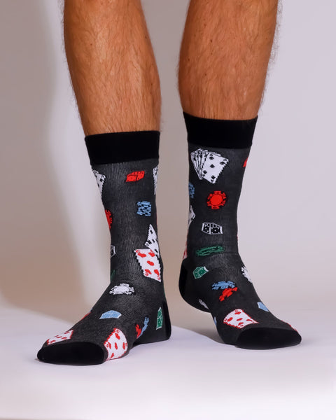 Eco Chic Eco Chic Eco-Friendly Bamboo Socks Poker And Dice