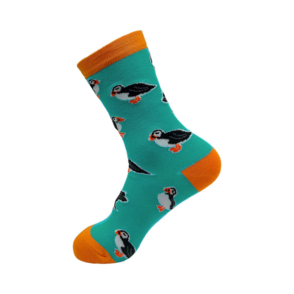 eco chic Eco Chic Eco-Friendly Bamboo Socks Puffins