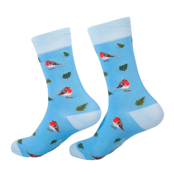 eco chic Eco Chic Eco-Friendly Bamboo Socks RSPB Robin