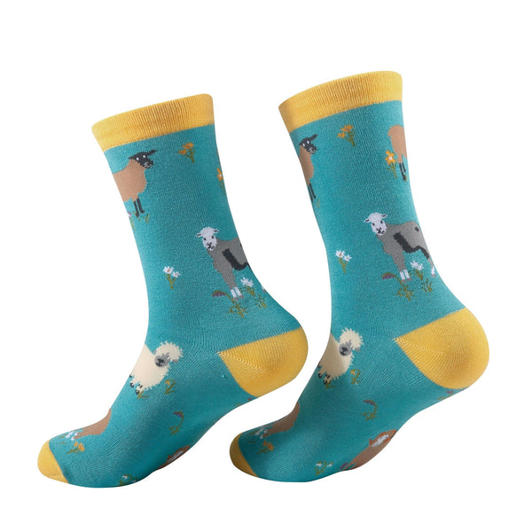 Eco Chic Eco Chic Eco-Friendly Bamboo Socks Sheep Realism