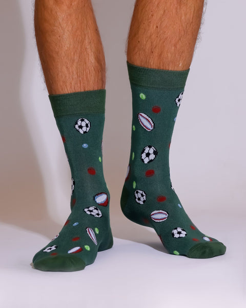 Eco Chic Eco Chic Eco-Friendly Bamboo Socks Sports Balls