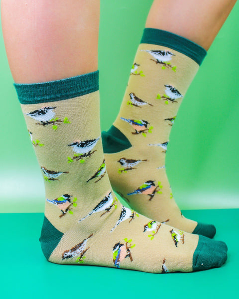 Eco Chic Eco Chic Eco-Friendly Bamboo Socks Wild Birds