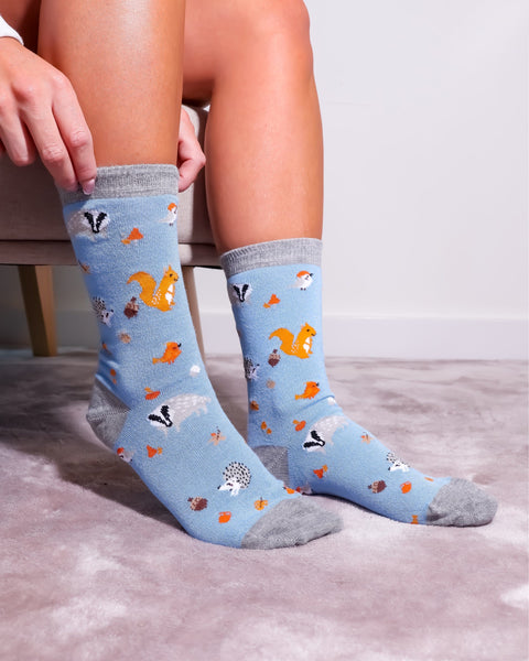 Eco Chic Eco Chic Eco-Friendly Bamboo Socks Woodland