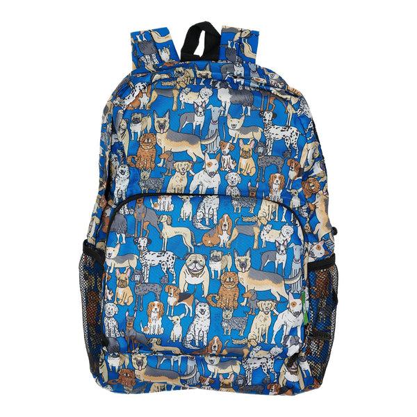 eco chic Eco Chic Lightweight Foldable Backpack Dogs