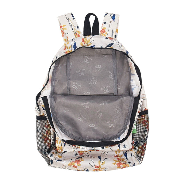 Eco Chic Eco Chic Lightweight Foldable Backpack Flowers