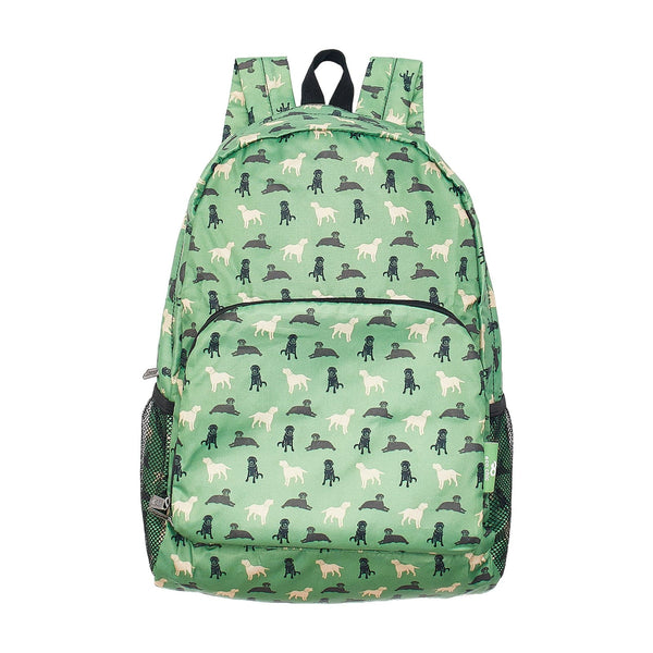 eco chic Eco Chic Lightweight Foldable Backpack Labradors