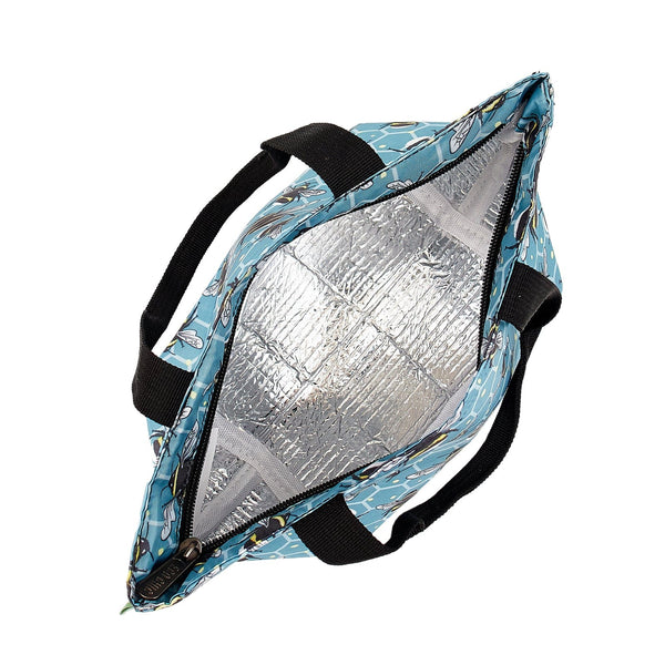 Eco Chic Eco Chic Lightweight Foldable Lunch Bag Bumble Bees