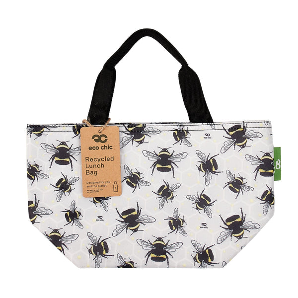 Eco Chic Eco Chic Lightweight Foldable Lunch Bag Bumble Bees
