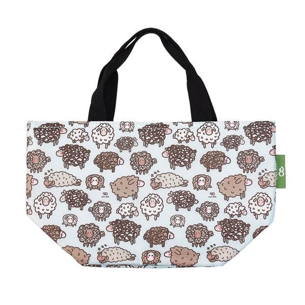 Eco Chic Eco Chic Lightweight Foldable Lunch Bag Cute Sheep