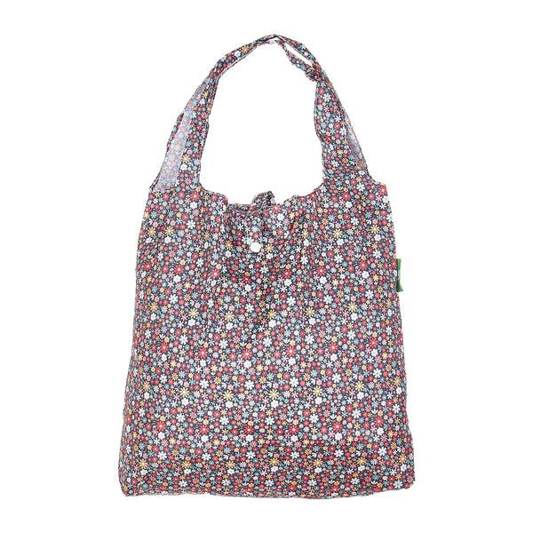 Eco Chic Eco Chic Lightweight Foldable Reusable Shopping Bag Ditsy