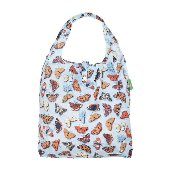 eco chic Eco Chic Lightweight Foldable Reusable Shopping Bag Wild Butterflies