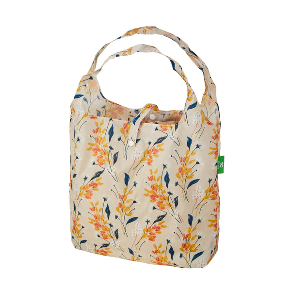 eco chic Eco Chic Lightweight Foldable Reusable Shopping Bag Flowers