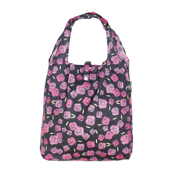 Eco Chic Eco Chic Lightweight Foldable Reusable Shopping Bag Mackintosh Rose
