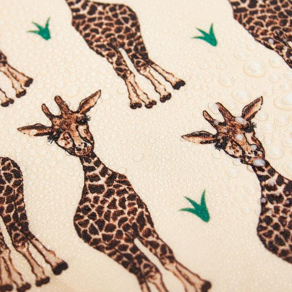 Eco Chic Eco Chic Lightweight Foldable Reusable Shopping Bag Giraffes