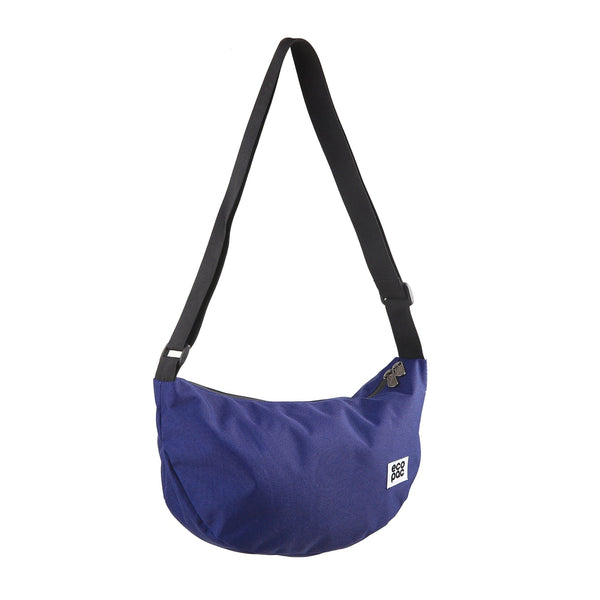 Eco Chic Eco Chic Recycled Canvas Crescent Bag - Navy