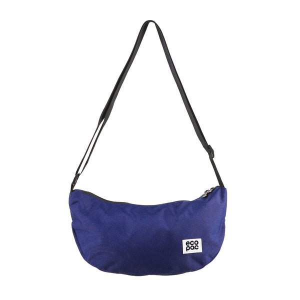 eco chic Eco Chic Recycled Canvas Crescent Bag - Navy