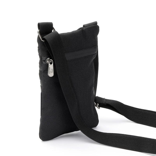 Eco Chic Eco Chic Recycled Canvas Crossbody Phone Bag - Black