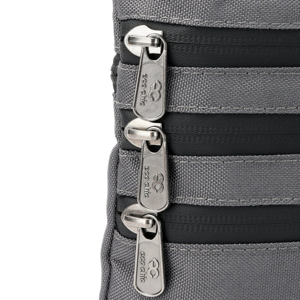 Eco Chic Eco Chic Recycled Canvas Crossbody Phone Bag - Carbon