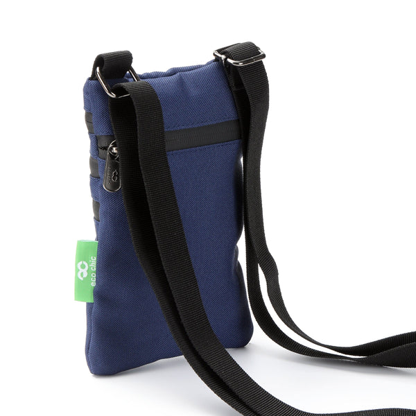 Eco Chic Eco Chic Recycled Canvas Crossbody Phone Bag - Navy