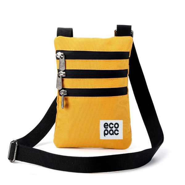 eco chic Eco Chic Recycled Canvas Crossbody Phone Bag - Sunflower