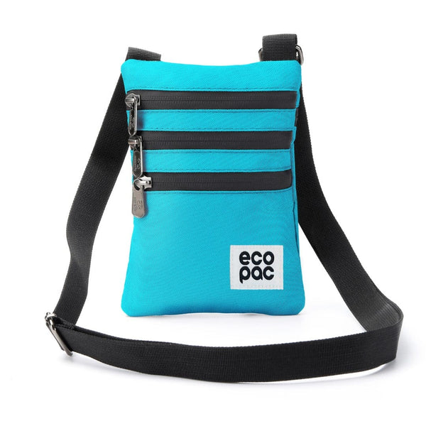 eco chic Eco Chic Recycled Canvas Crossbody Phone Bag - Teal