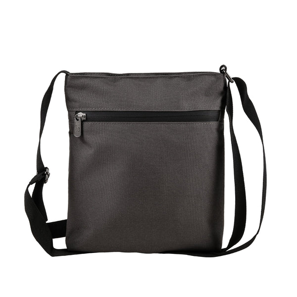 Eco Chic Eco Chic Recycled Canvas Messenger Bag - Carbon