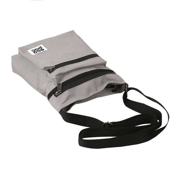 eco chic Eco Chic Recycled Canvas Messenger Bag - Concrete