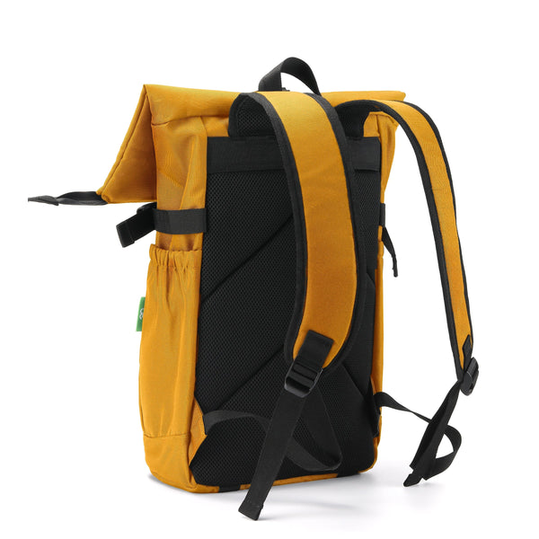 Eco Chic Eco Chic Recycled Canvas Rollup Backpack - Sunflower