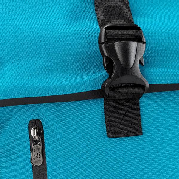 Eco Chic Eco Chic Recycled Canvas Rollup Backpack - Teal