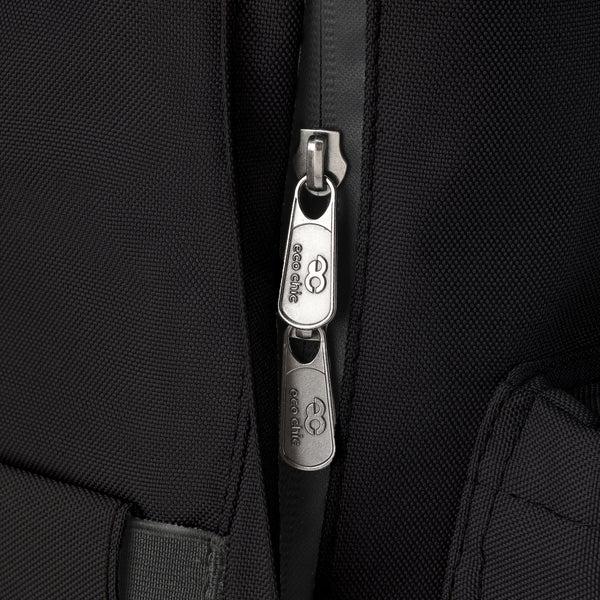 Eco Chic Eco Chic Recycled Canvas Top Handle Backpack - Black