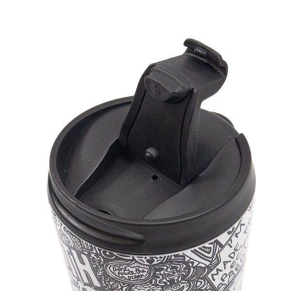 Eco Chic Eco Chic Thermal Coffee Cup Save The Planet (Black And White)