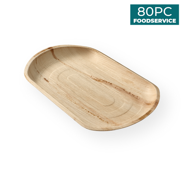 ecosoulife Areca Nut Leaf Medium Serving Trays 80PC