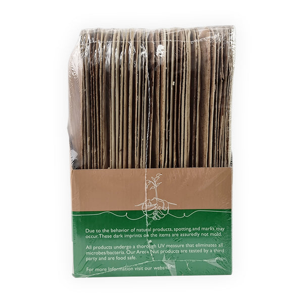 Ecosoulife Areca Nut Leaf Large Square Plate 40PC